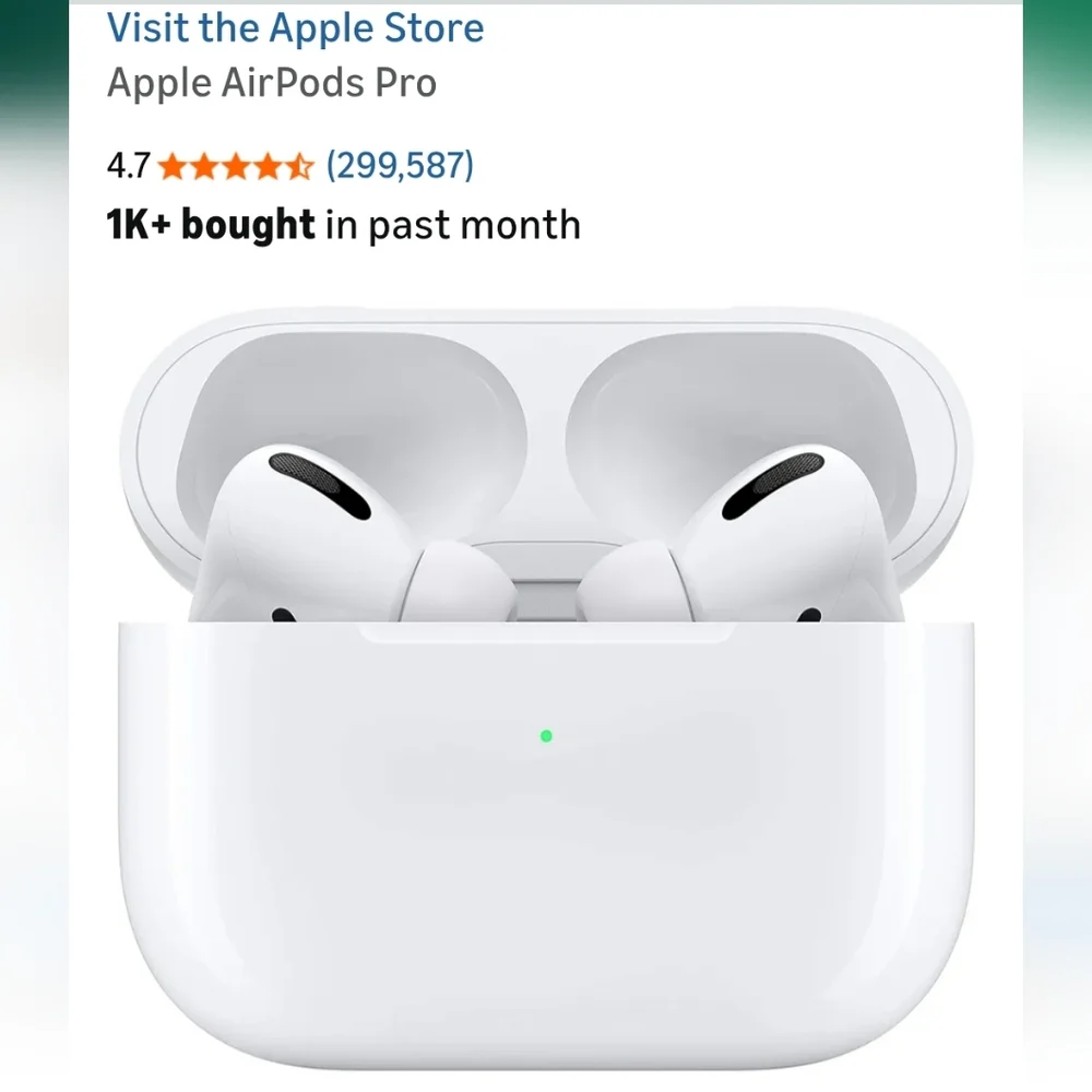 Apple Airpods Pro NWOB White New Noise Cancelling Earbuds Bluetooth